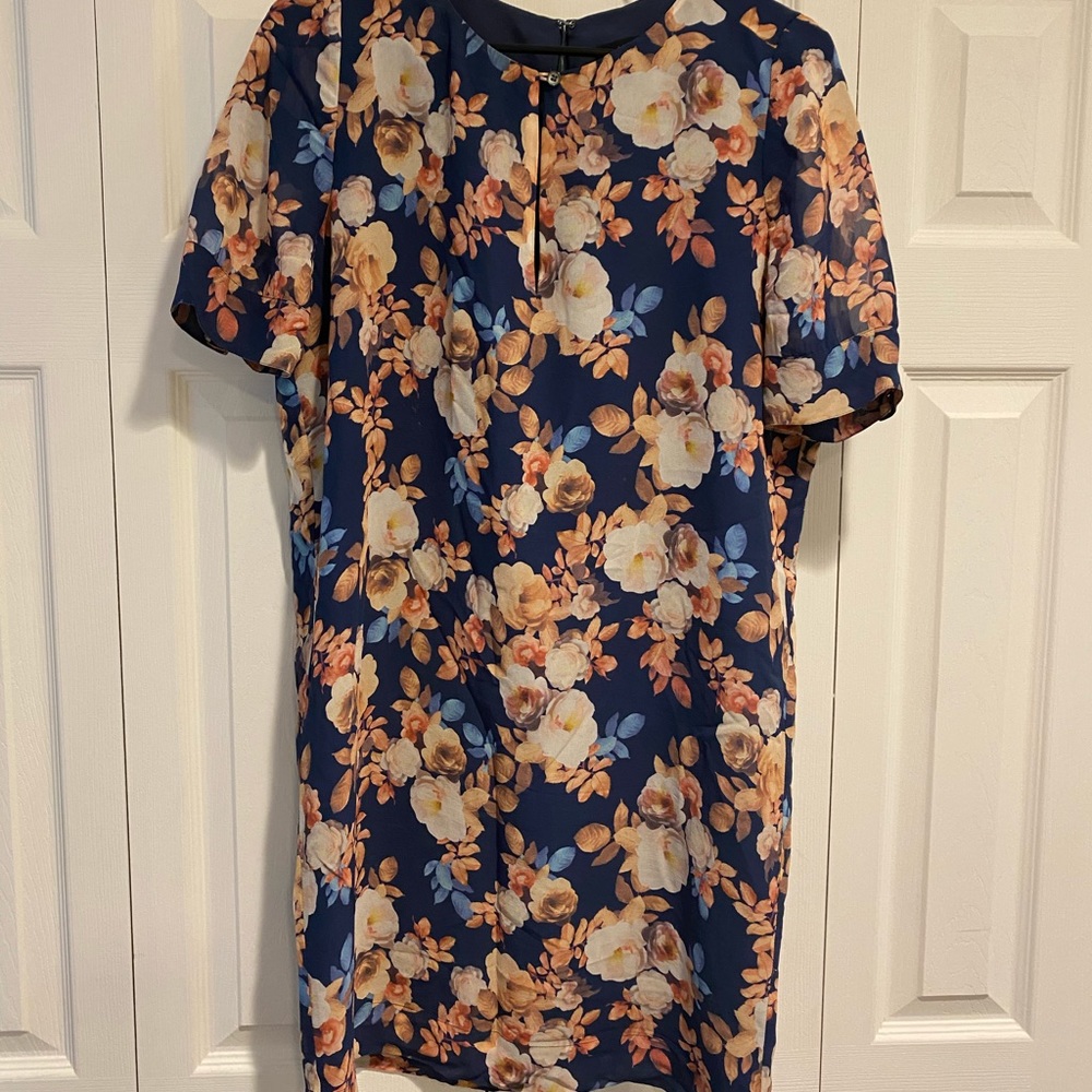 J. CREW Silk Floral Shift Dress